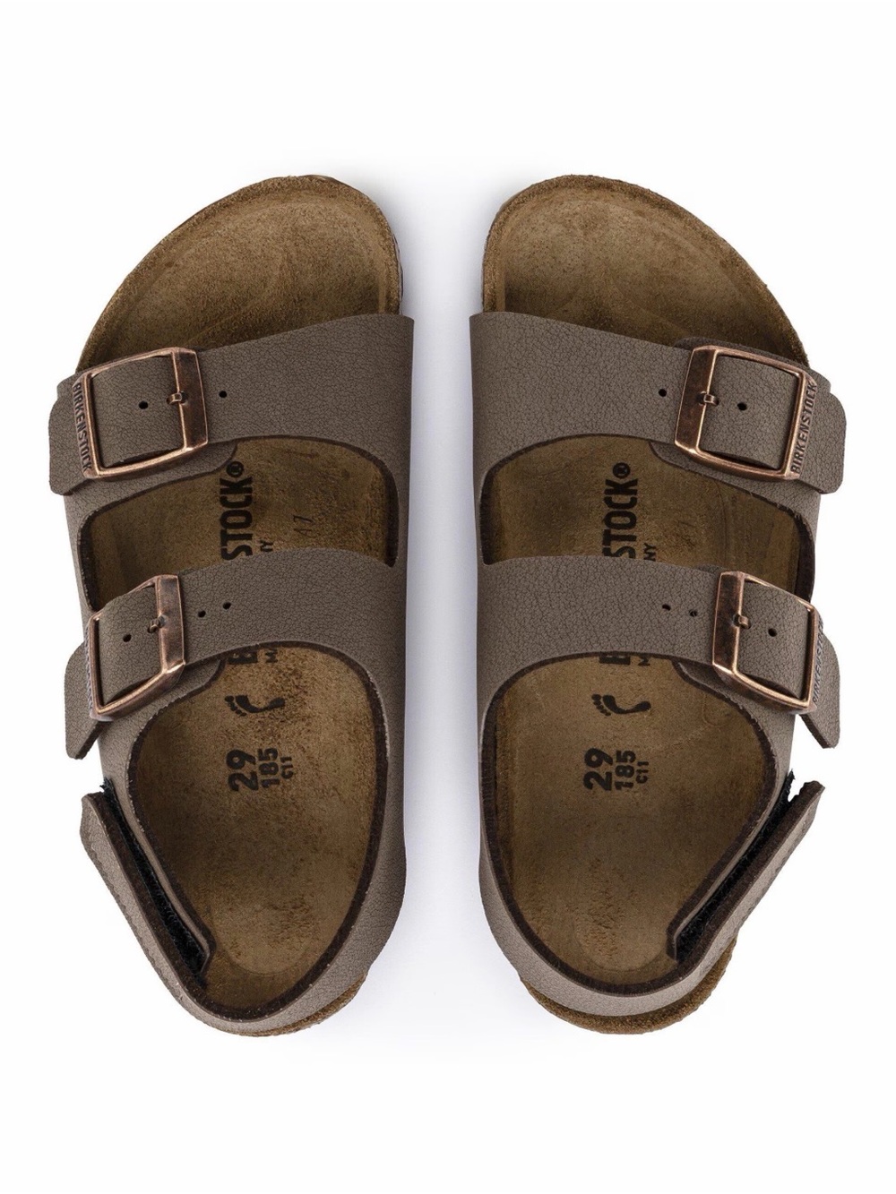 Birkenstock Milano HL Kids Brown Sandals Size Toddler 8.5 NEW